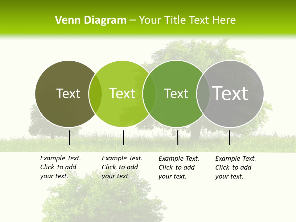 Isolated Leafy Summer PowerPoint Template