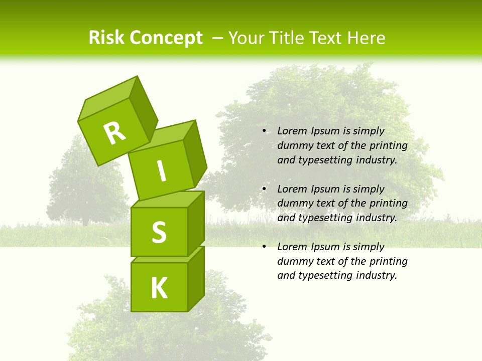 Isolated Leafy Summer PowerPoint Template