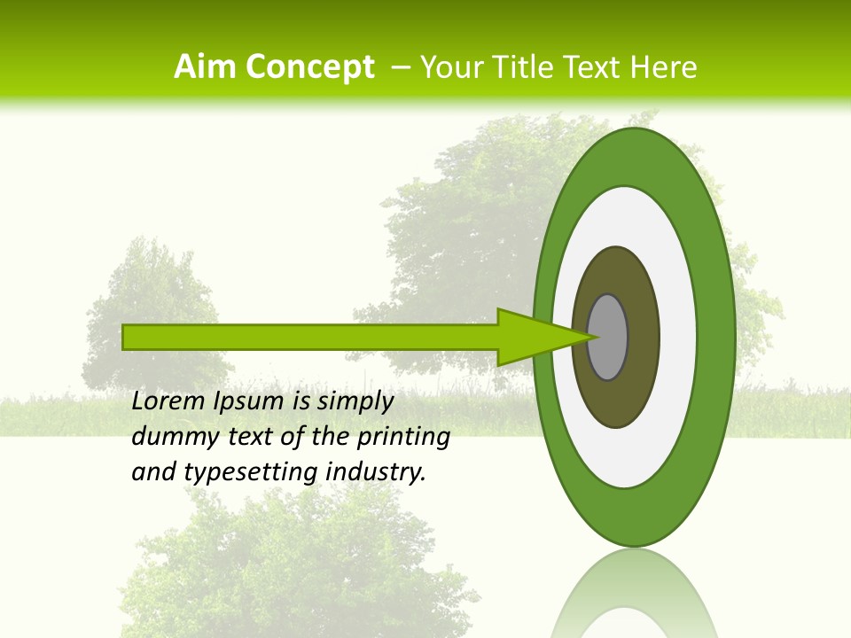 Isolated Leafy Summer PowerPoint Template