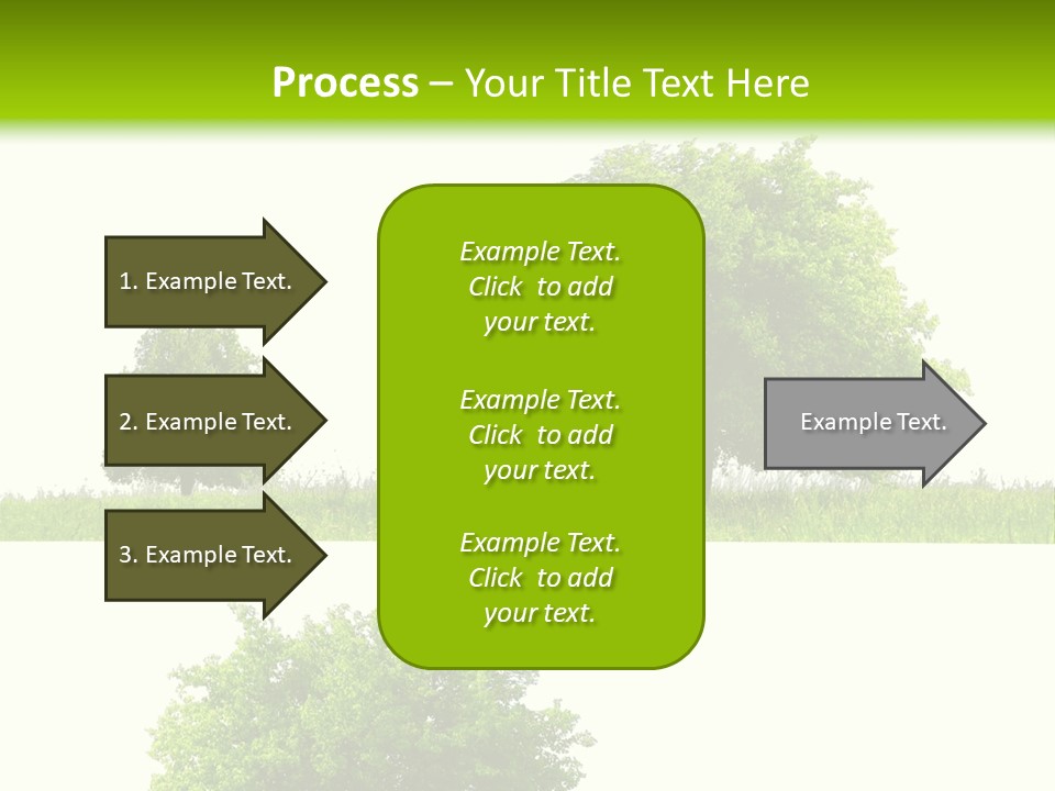 Isolated Leafy Summer PowerPoint Template