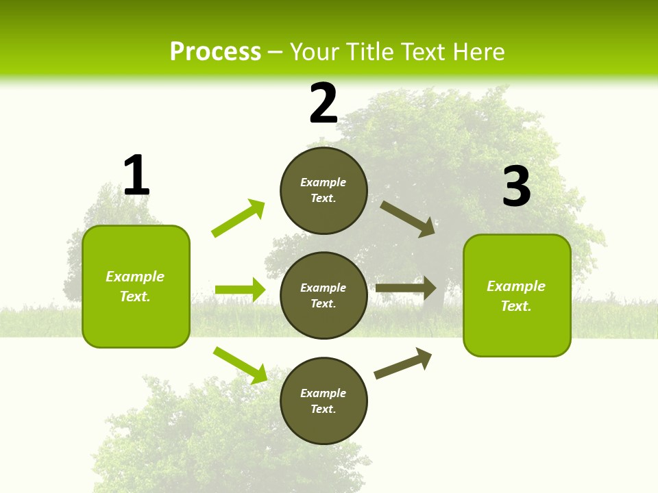 Isolated Leafy Summer PowerPoint Template