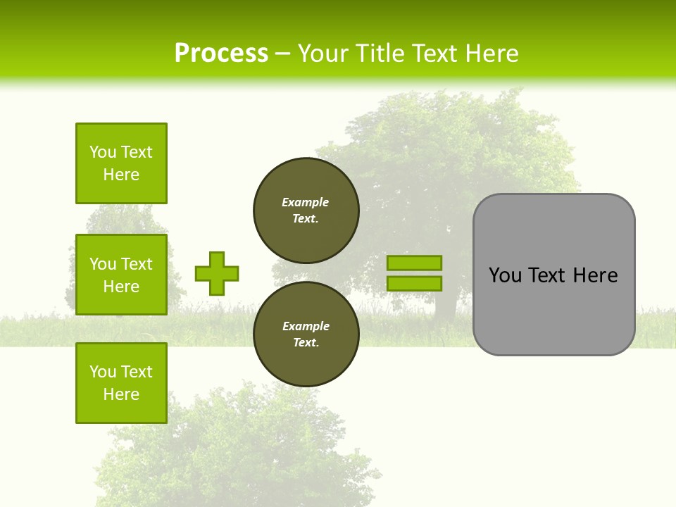 Isolated Leafy Summer PowerPoint Template