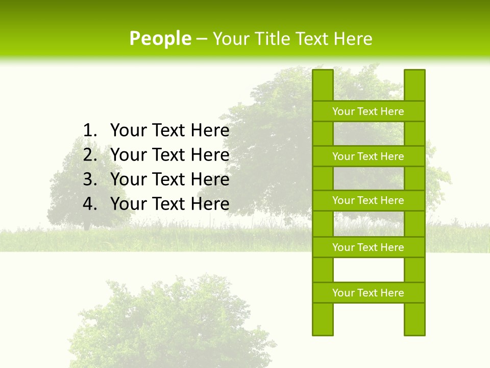 Isolated Leafy Summer PowerPoint Template