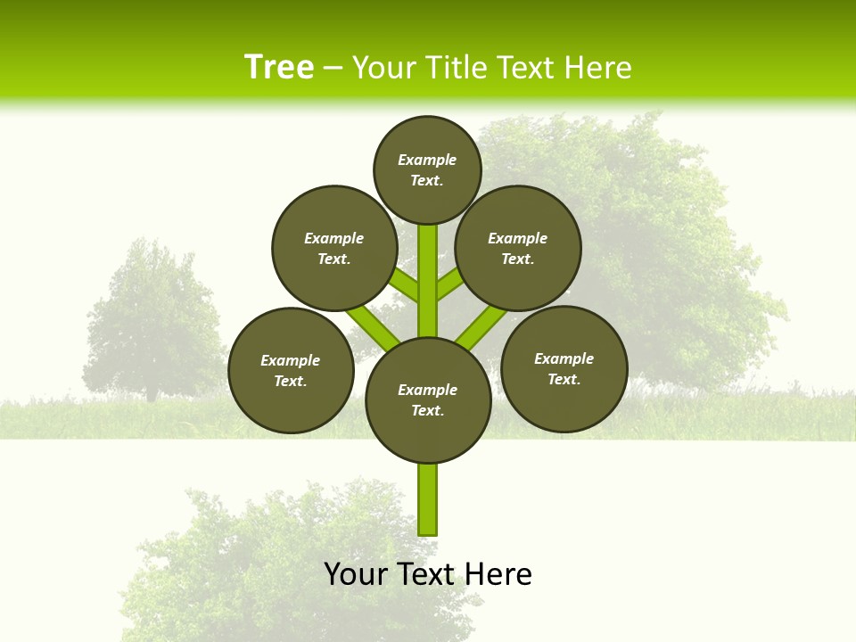 Isolated Leafy Summer PowerPoint Template