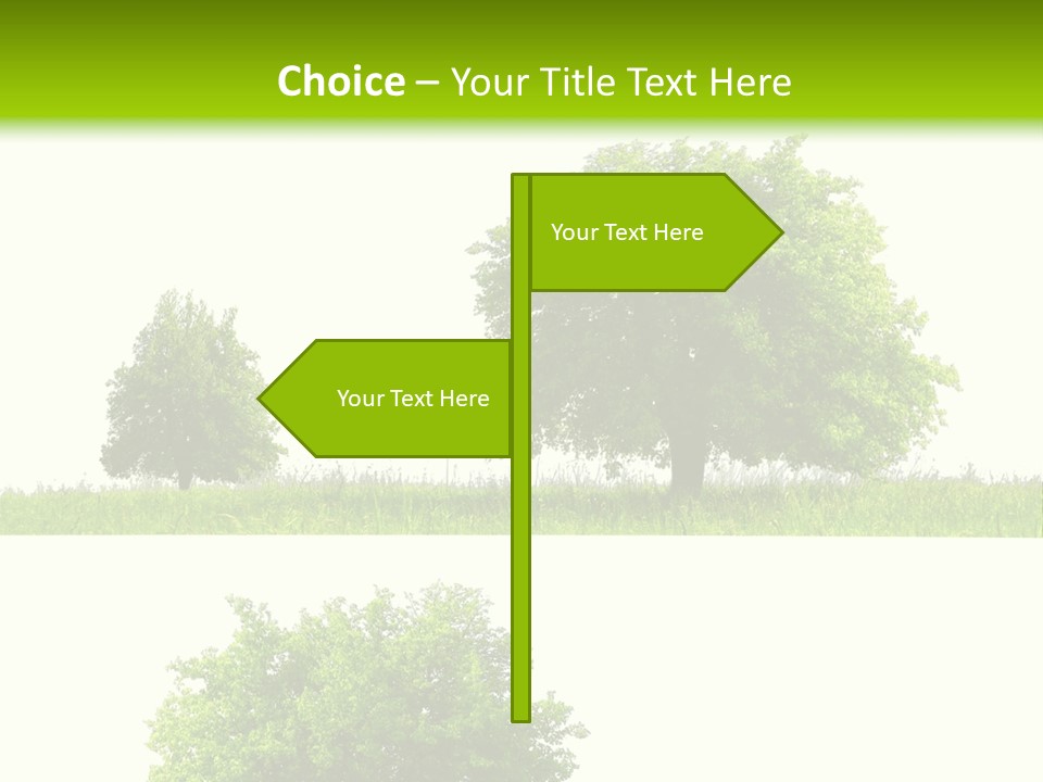 Isolated Leafy Summer PowerPoint Template