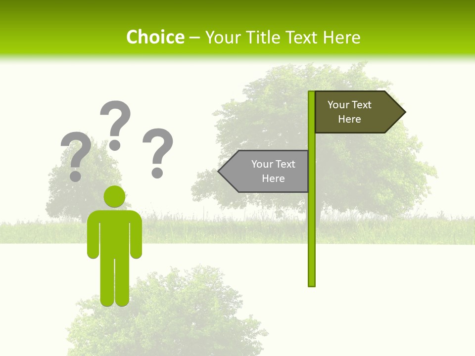 Isolated Leafy Summer PowerPoint Template