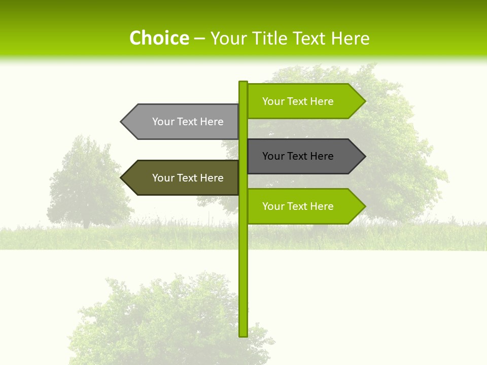 Isolated Leafy Summer PowerPoint Template