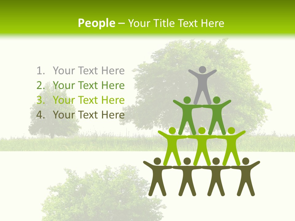 Isolated Leafy Summer PowerPoint Template