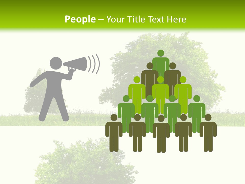 Isolated Leafy Summer PowerPoint Template