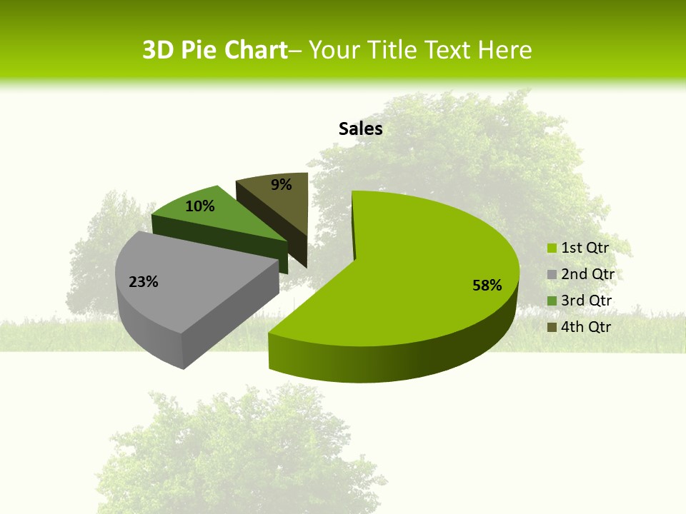 Isolated Leafy Summer PowerPoint Template