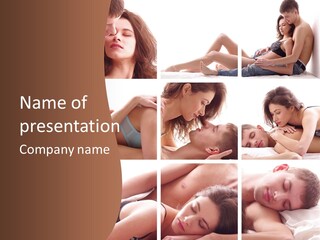 Woman Erotic Family PowerPoint Template