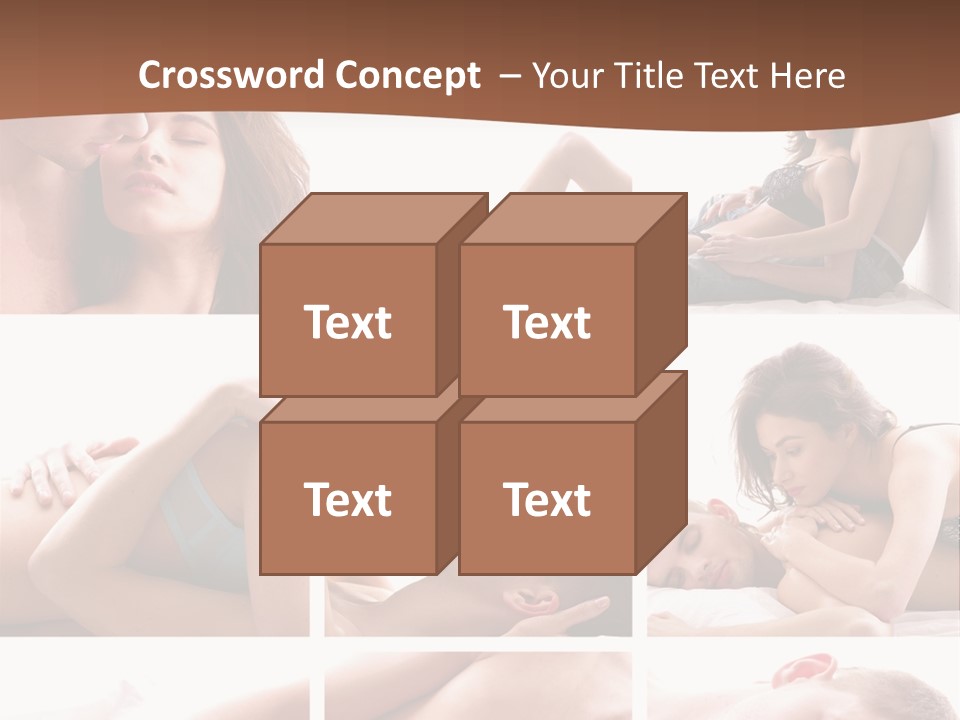 Woman Erotic Family PowerPoint Template