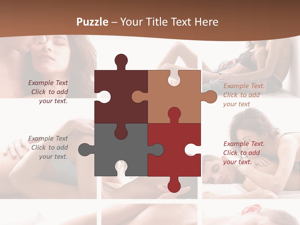Woman Erotic Family PowerPoint Template