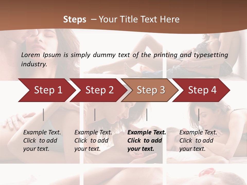 Woman Erotic Family PowerPoint Template