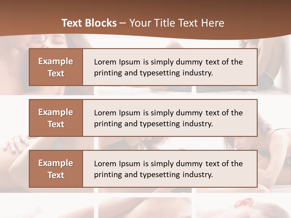 Woman Erotic Family PowerPoint Template