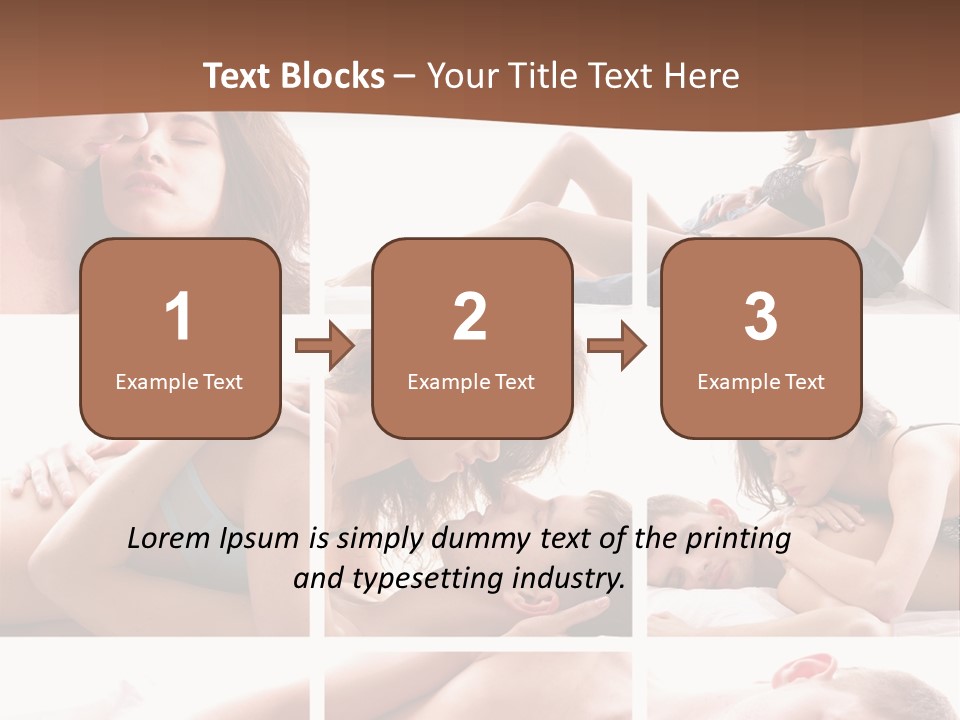 Woman Erotic Family PowerPoint Template