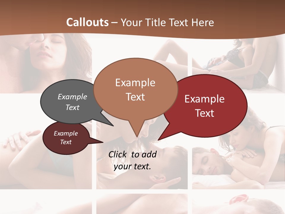 Woman Erotic Family PowerPoint Template