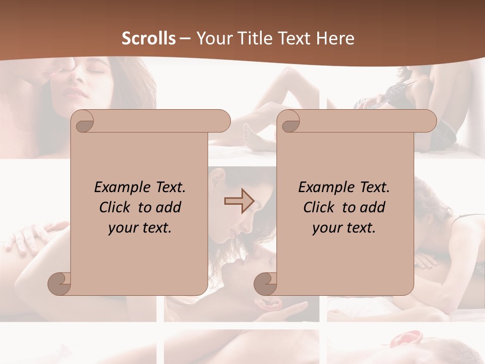 Woman Erotic Family PowerPoint Template