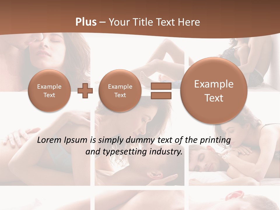 Woman Erotic Family PowerPoint Template
