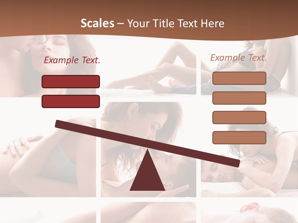 Woman Erotic Family PowerPoint Template