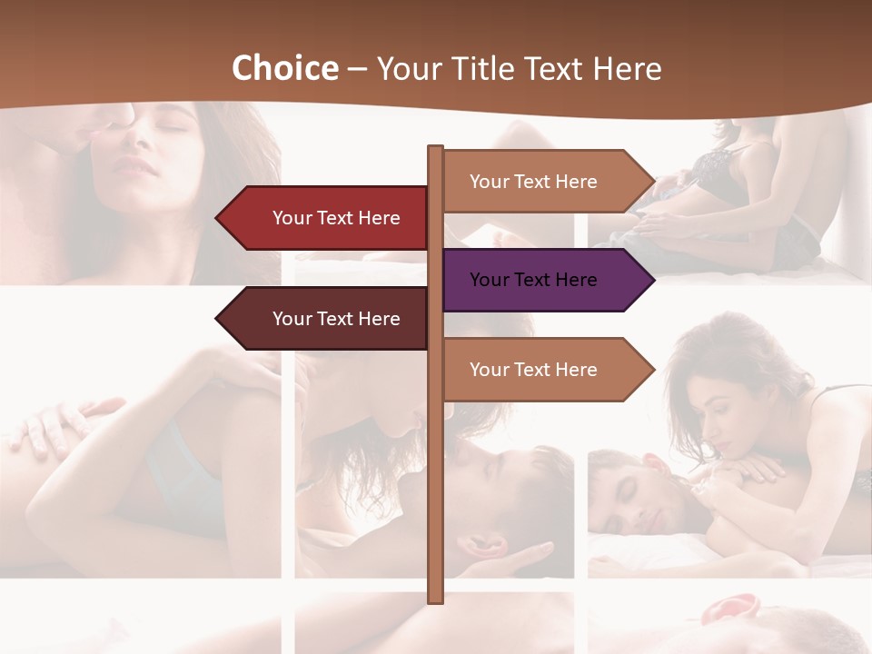 Woman Erotic Family PowerPoint Template