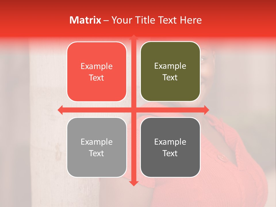 Female Beauty African American PowerPoint Template