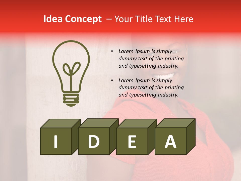 Female Beauty African American PowerPoint Template