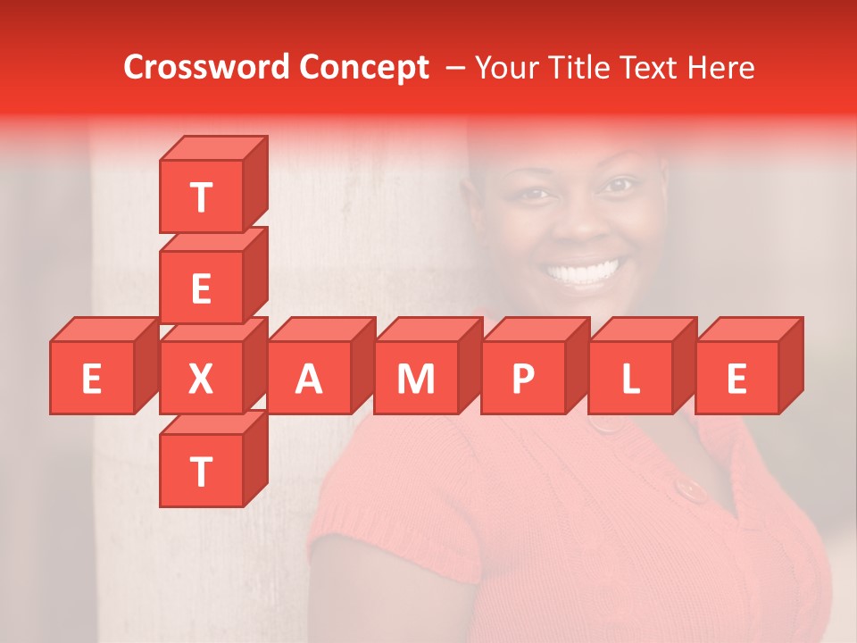 Female Beauty African American PowerPoint Template