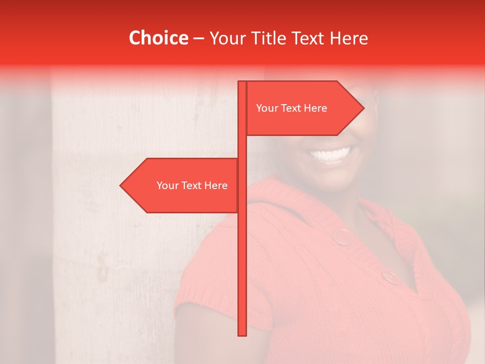 Female Beauty African American PowerPoint Template