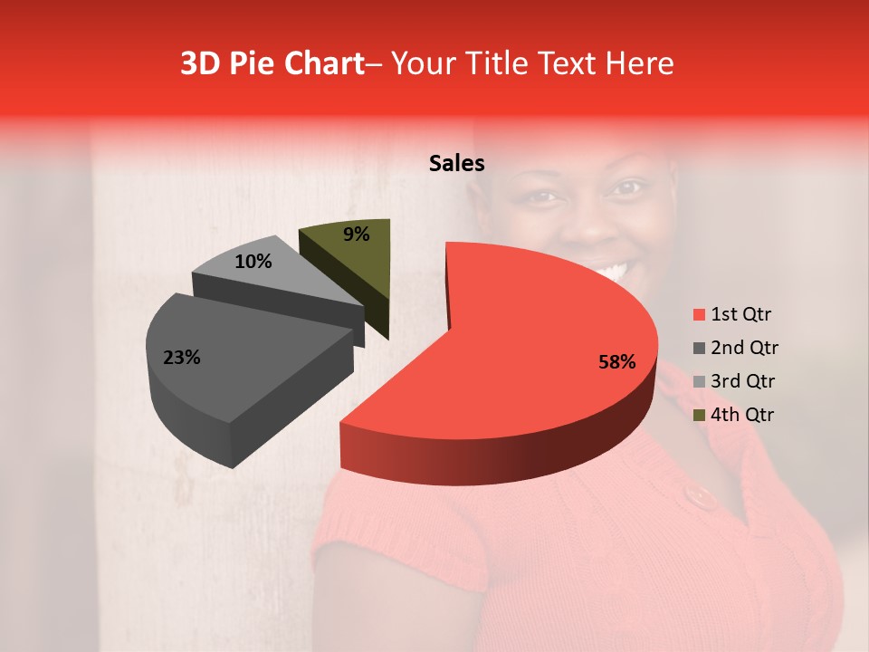 Female Beauty African American PowerPoint Template