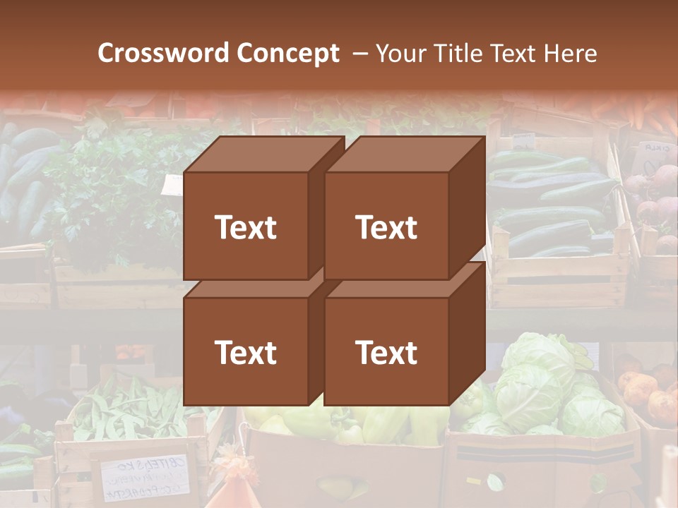 Market Grocery Organic PowerPoint Template