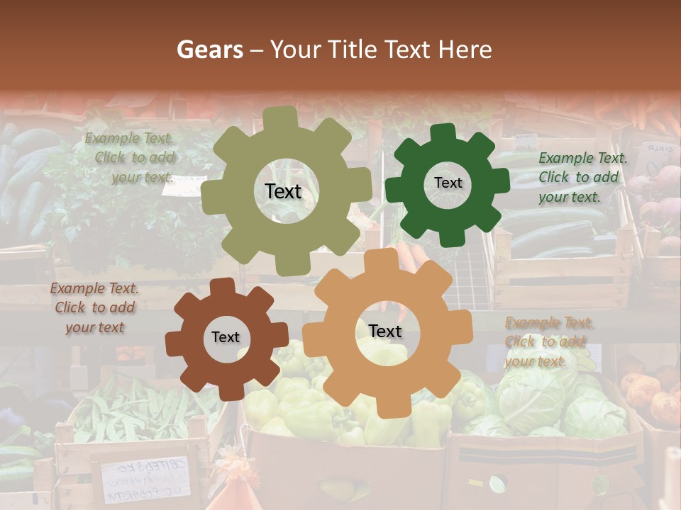Market Grocery Organic PowerPoint Template