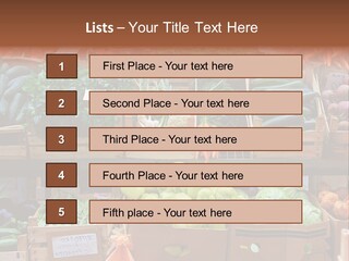Market Grocery Organic PowerPoint Template