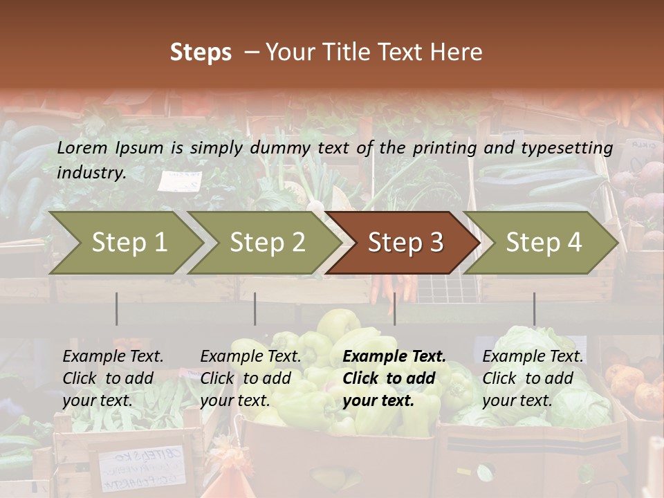 Market Grocery Organic PowerPoint Template