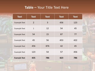 Market Grocery Organic PowerPoint Template