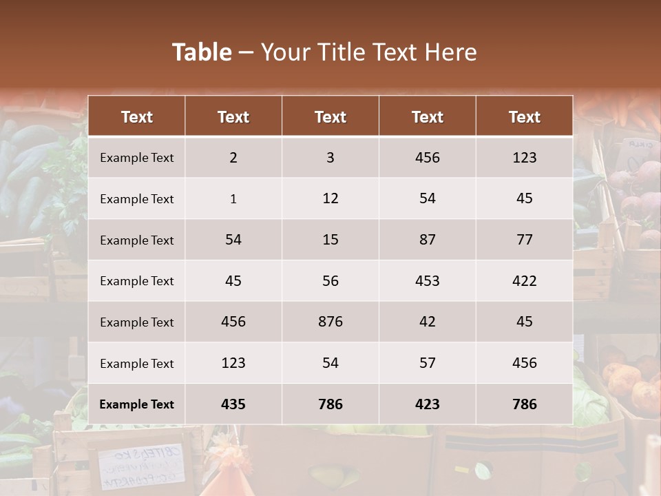 Market Grocery Organic PowerPoint Template