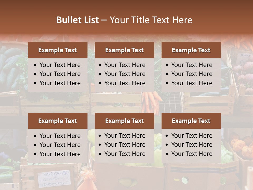 Market Grocery Organic PowerPoint Template