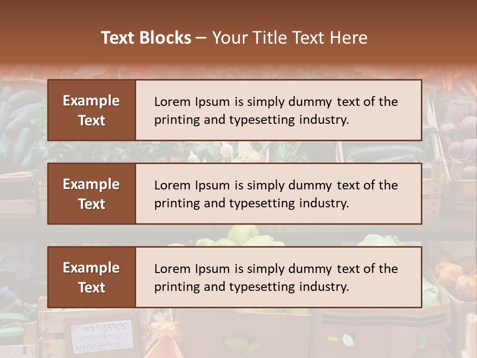 Market Grocery Organic PowerPoint Template