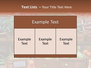 Market Grocery Organic PowerPoint Template
