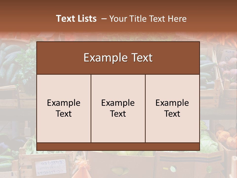 Market Grocery Organic PowerPoint Template