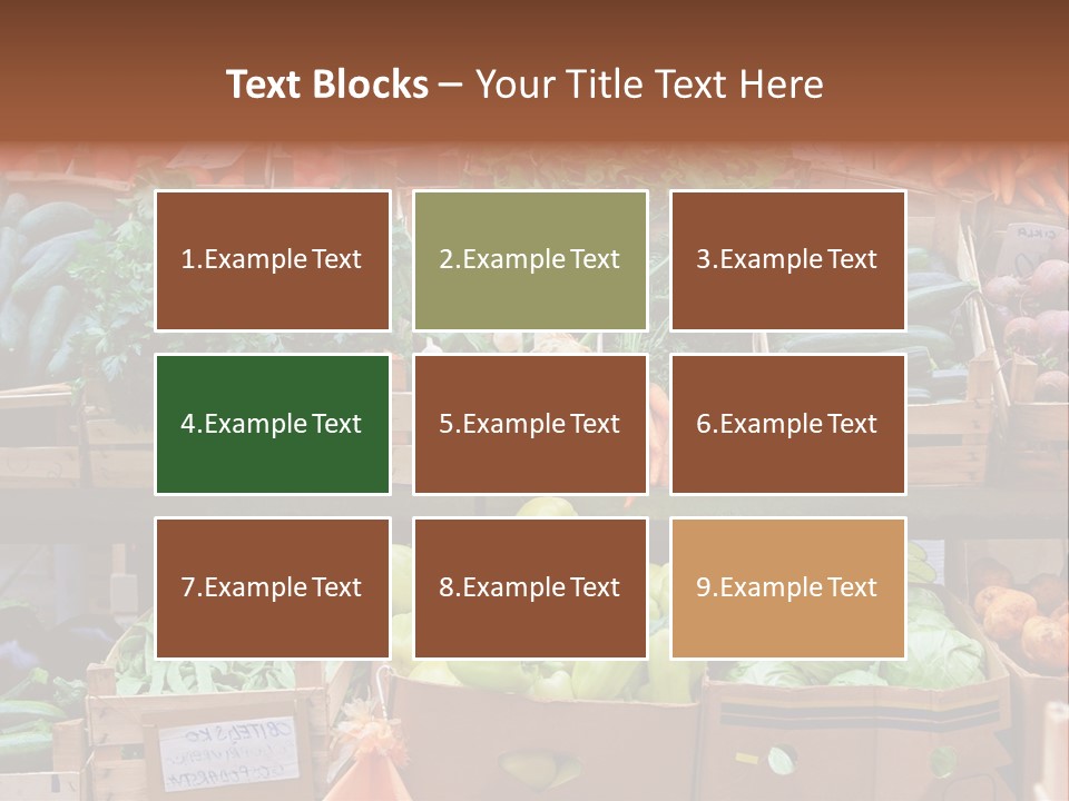 Market Grocery Organic PowerPoint Template