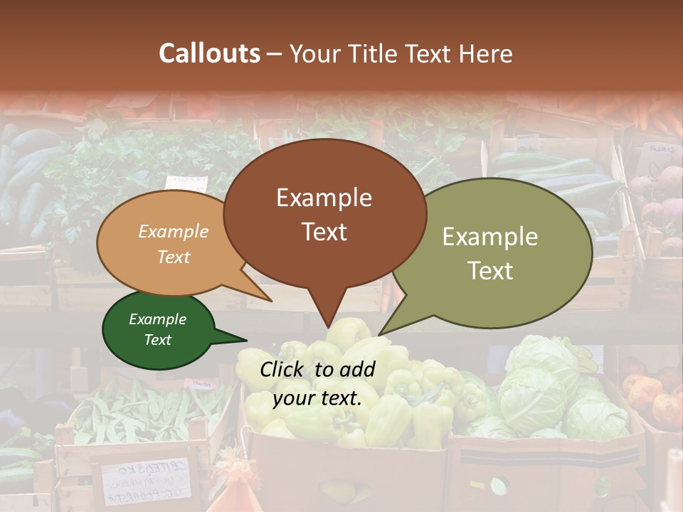 Market Grocery Organic PowerPoint Template