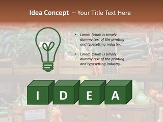 Market Grocery Organic PowerPoint Template