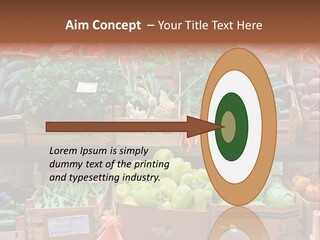 Market Grocery Organic PowerPoint Template
