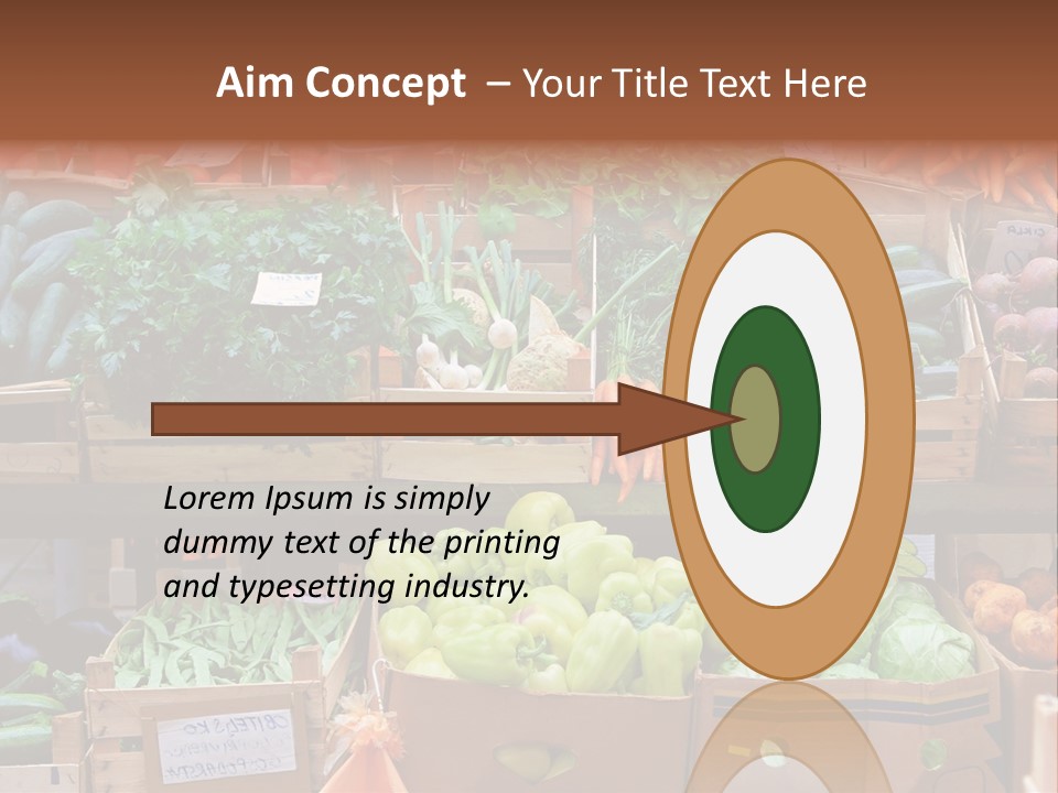 Market Grocery Organic PowerPoint Template