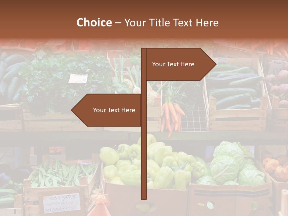 Market Grocery Organic PowerPoint Template