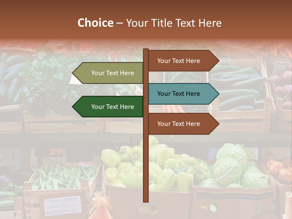 Market Grocery Organic PowerPoint Template