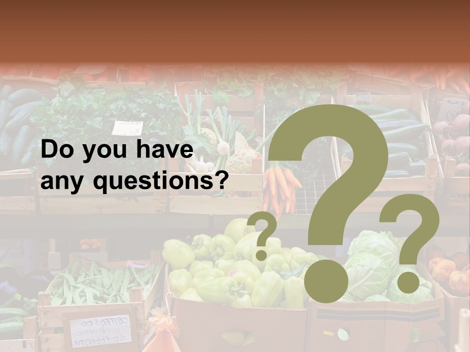 Market Grocery Organic PowerPoint Template