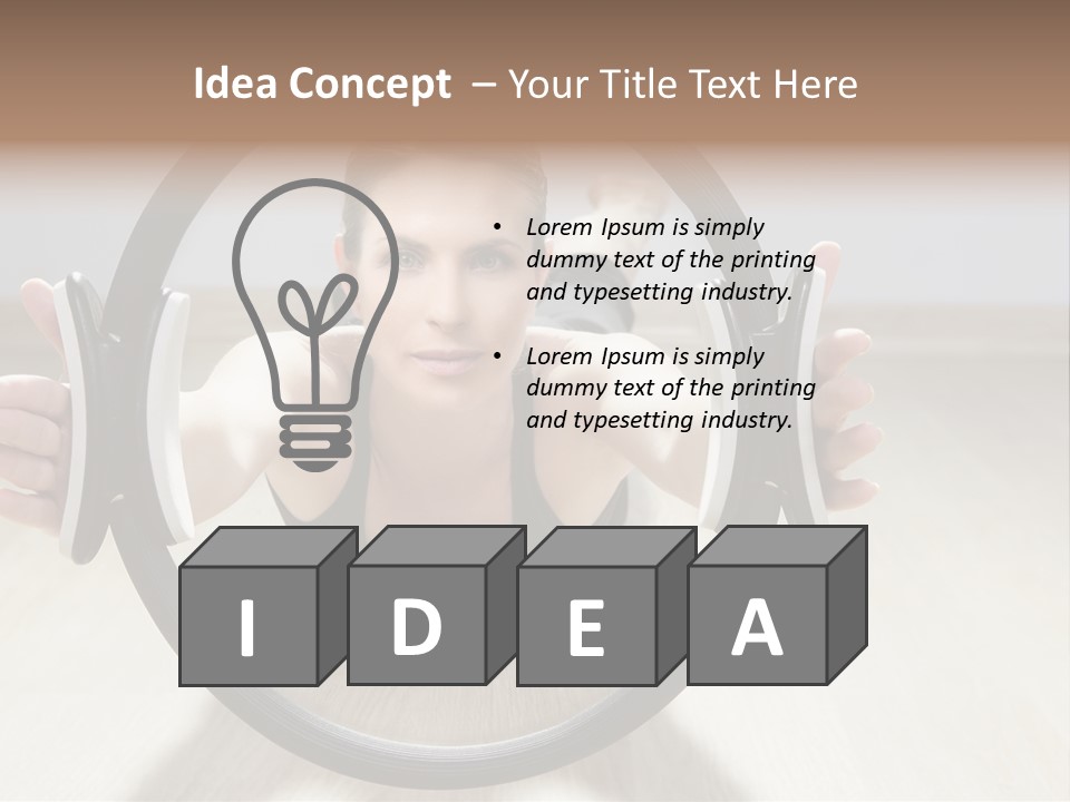 Magic Equipment Woman PowerPoint Template