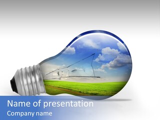 Lightbulb Edison Wire PowerPoint Template